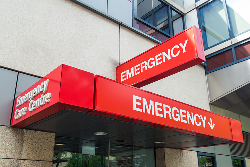 emergency room or urgent care